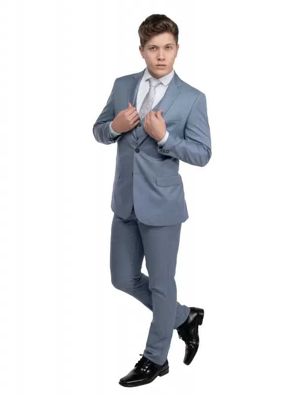 Terno Super Slim Azul Claro