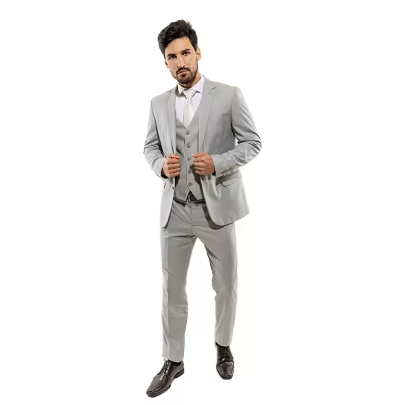Terno Super Slim Cinza Premium