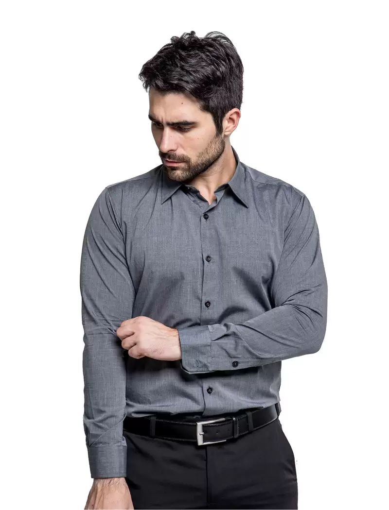 Camisa Social Cinza
