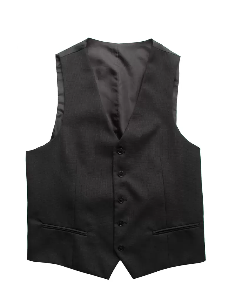Colete Preto Textura