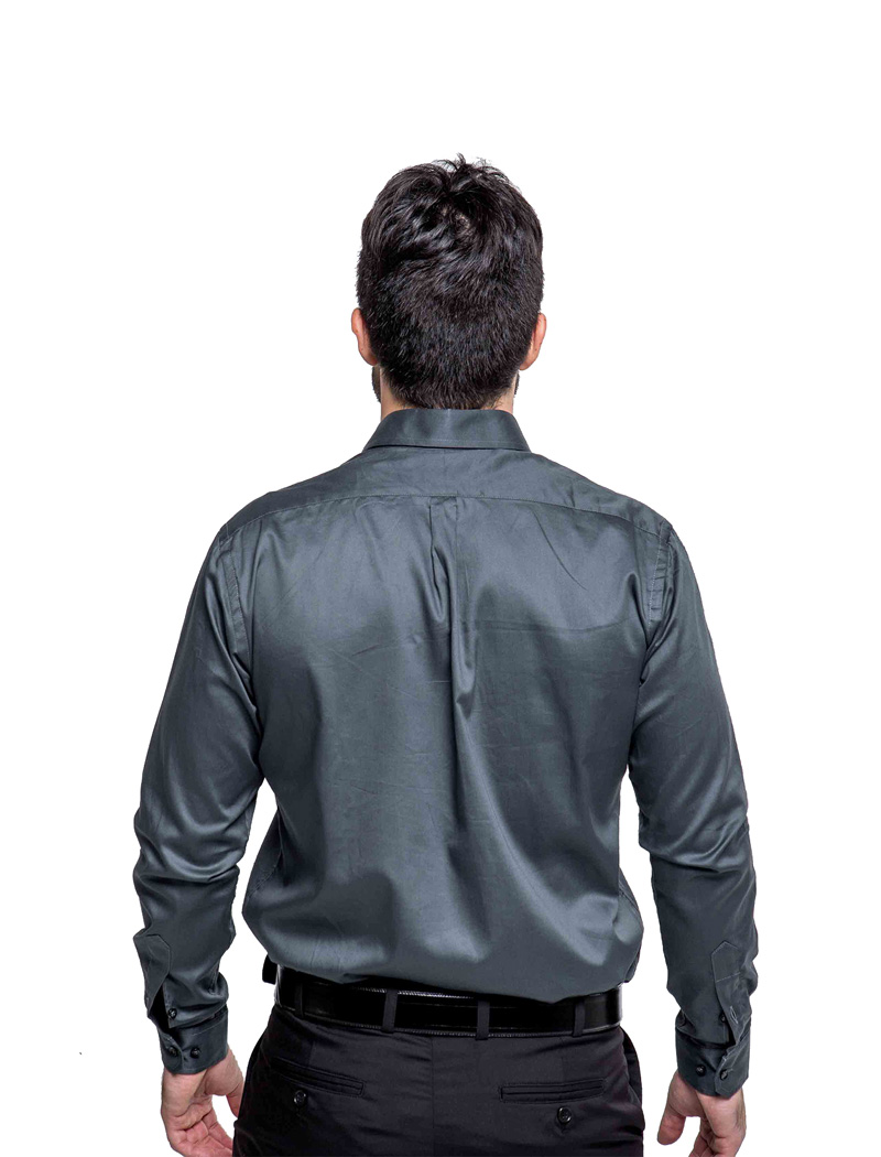 Camisa Social Cinza Chumbo