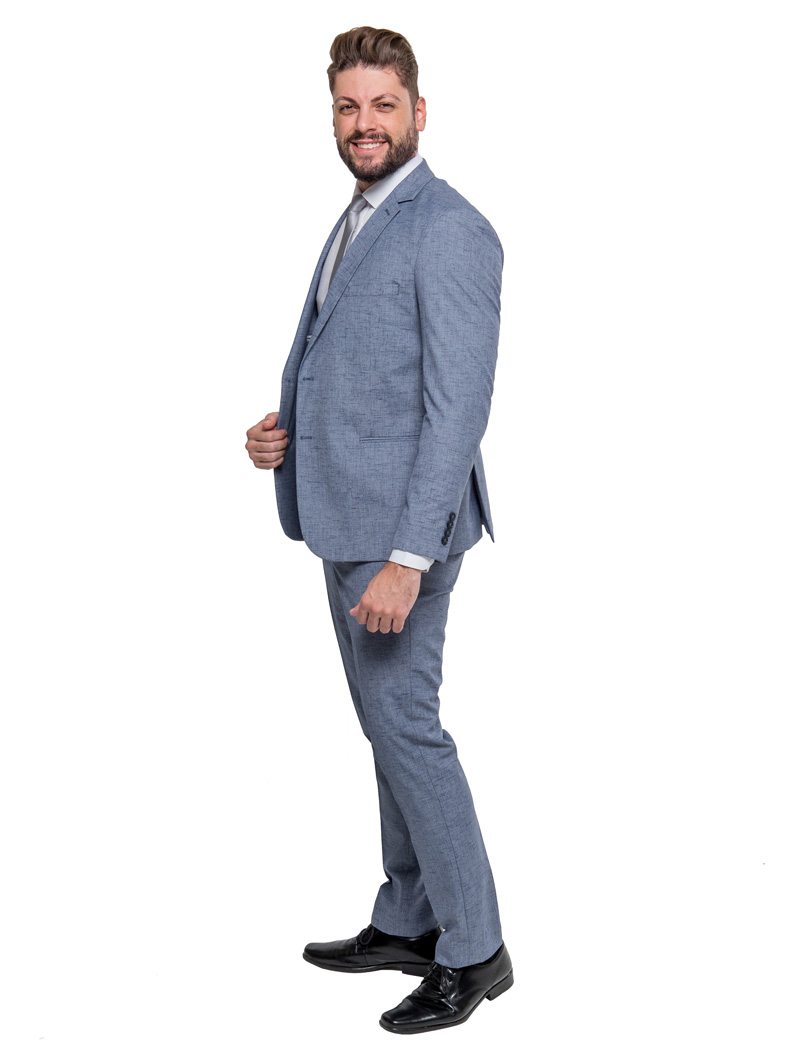 Terno Slim Azul Jeans