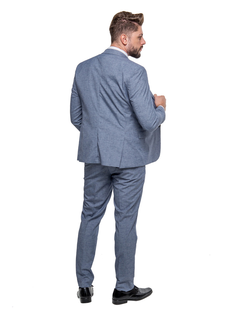 Terno Slim Azul Jeans
