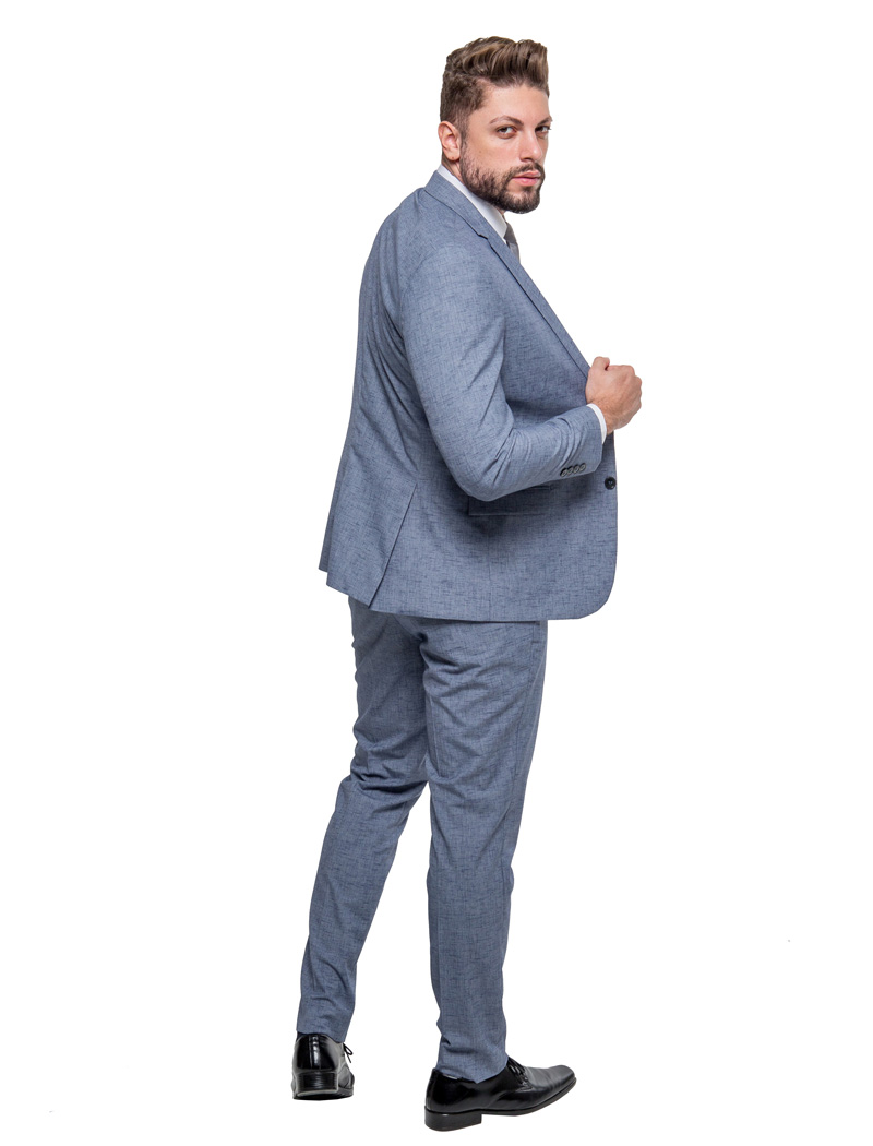 Terno Slim Azul Jeans