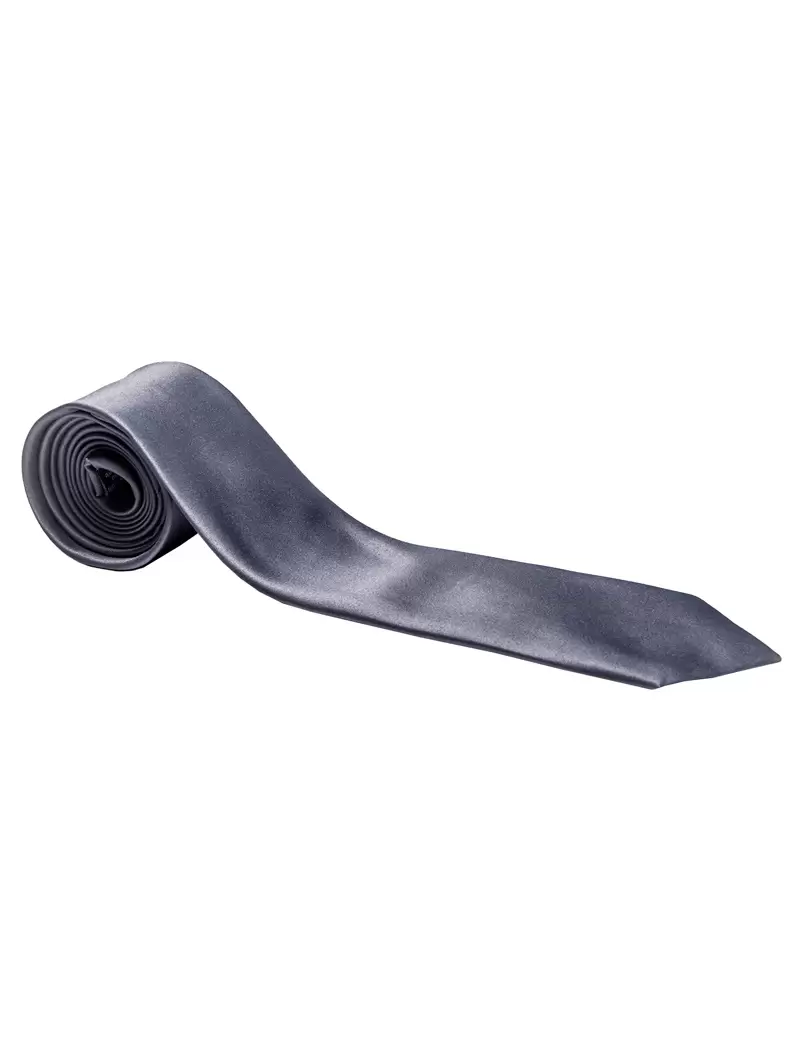Gravata Slim Cinza Chumbo