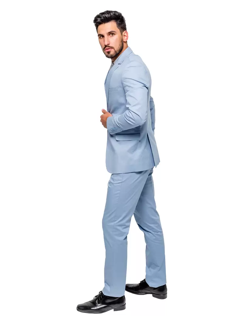 Terno Slim Azul Claro