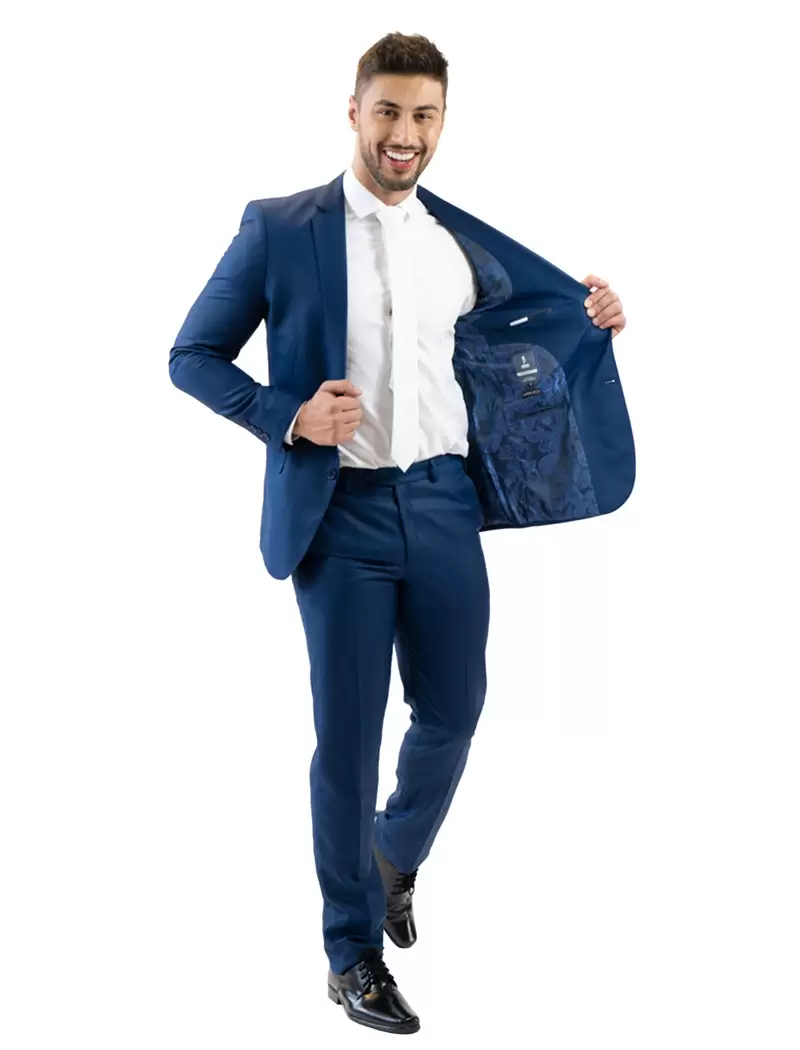 Terno Slim Azul Royal Premium