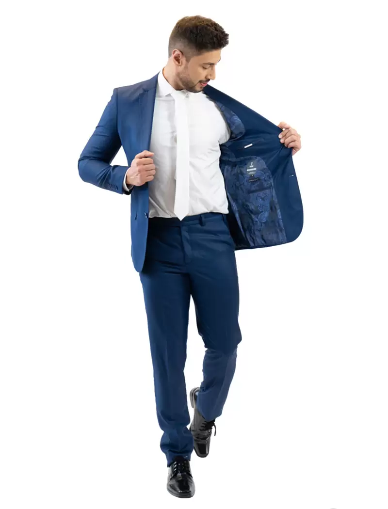 Terno Slim Azul Royal Premium