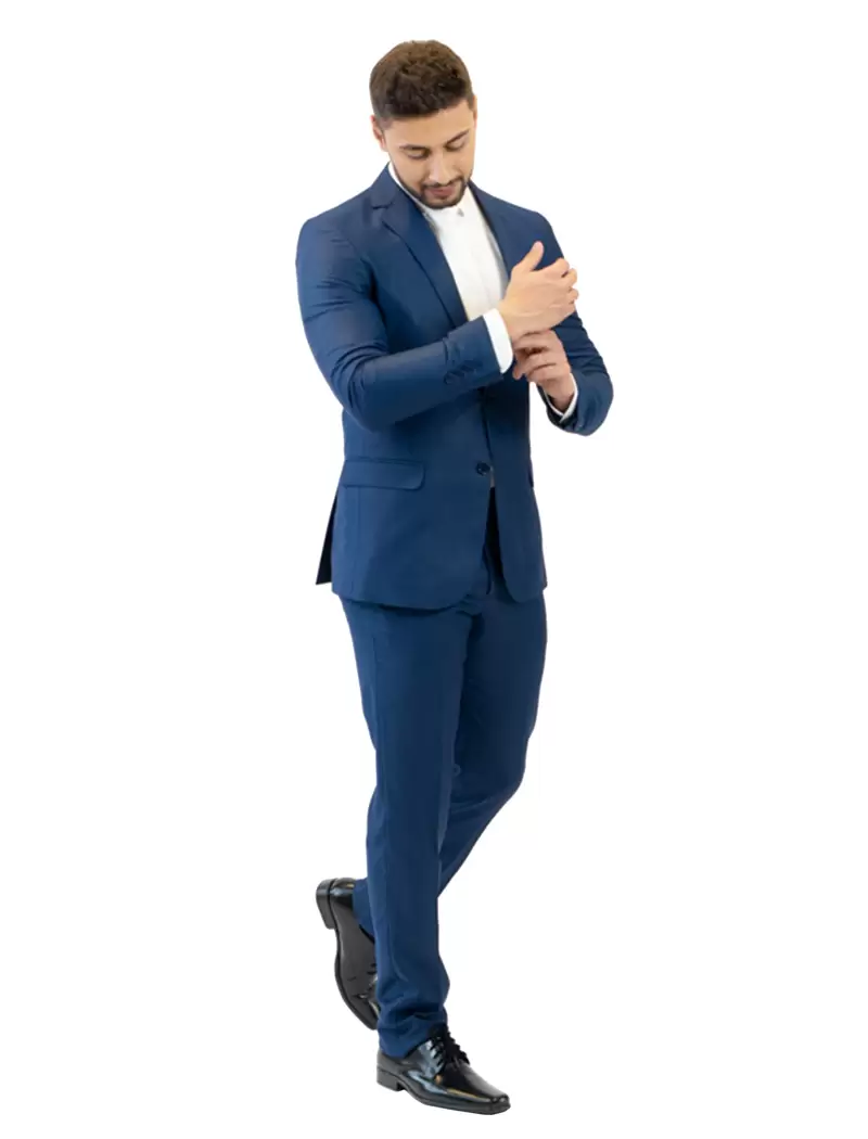 Terno Slim Azul Royal Premium