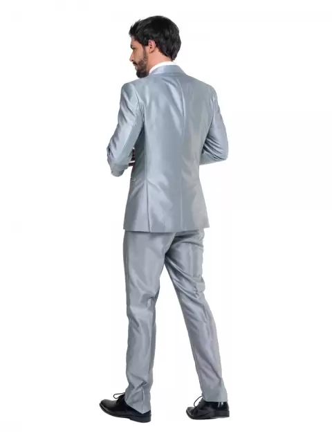 Terno Slim Prata Claro