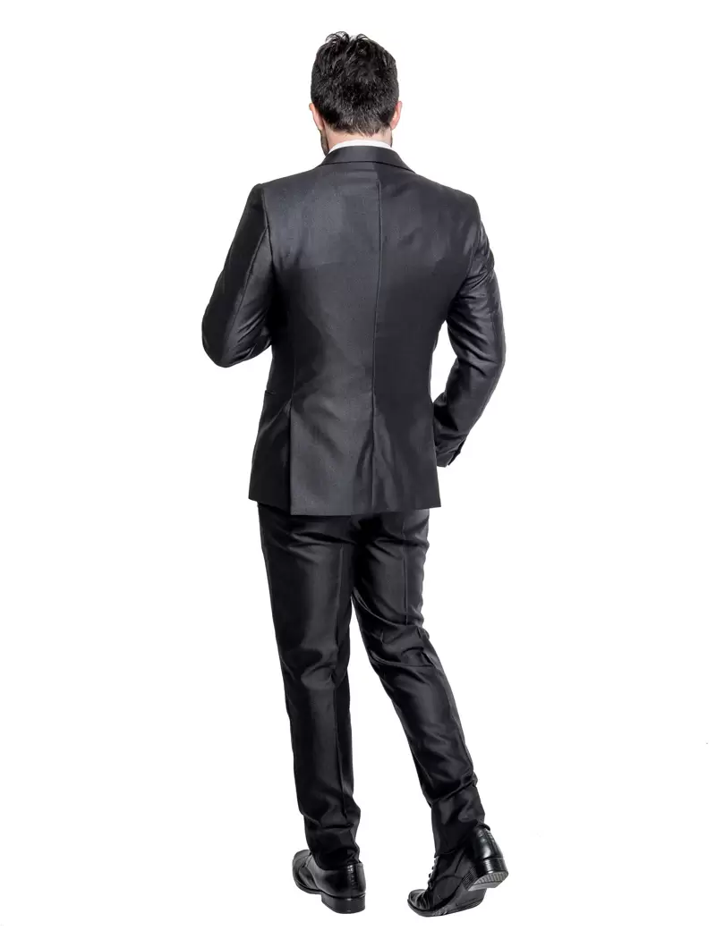 Terno Slim Preto Brilho