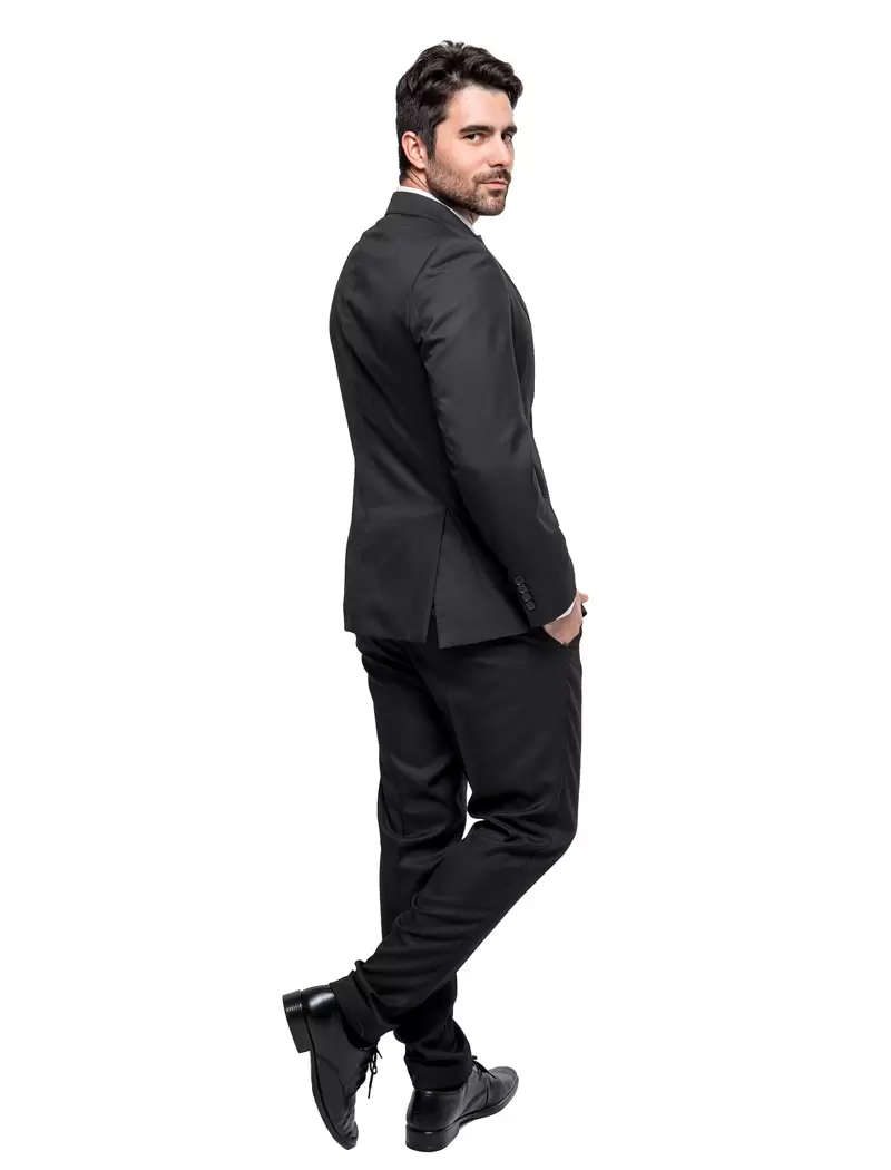 Terno Slim Preto Textura