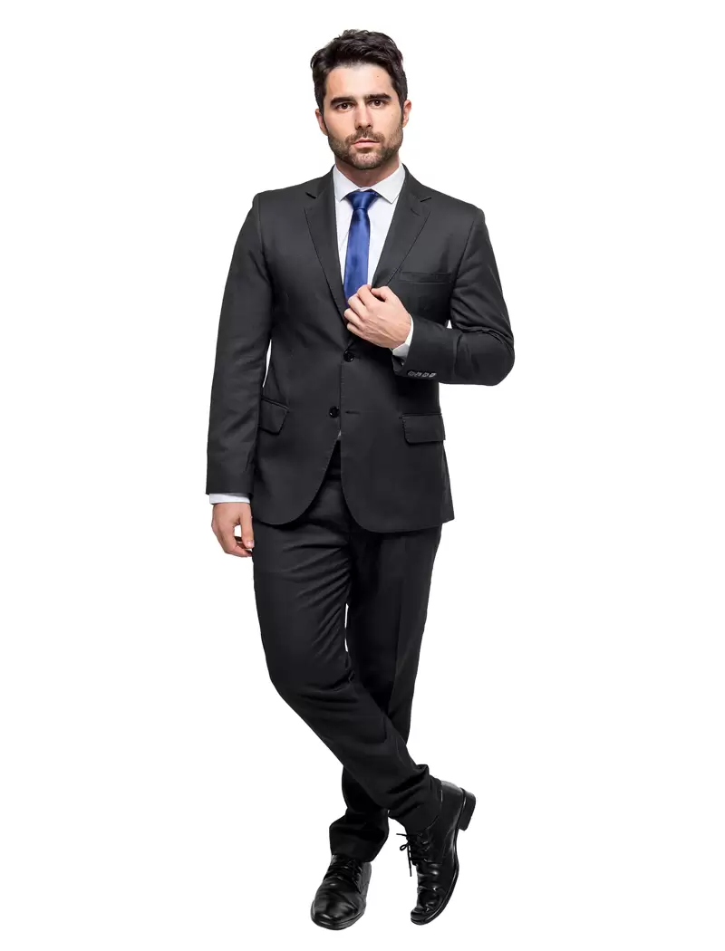 Terno Slim Preto Textura