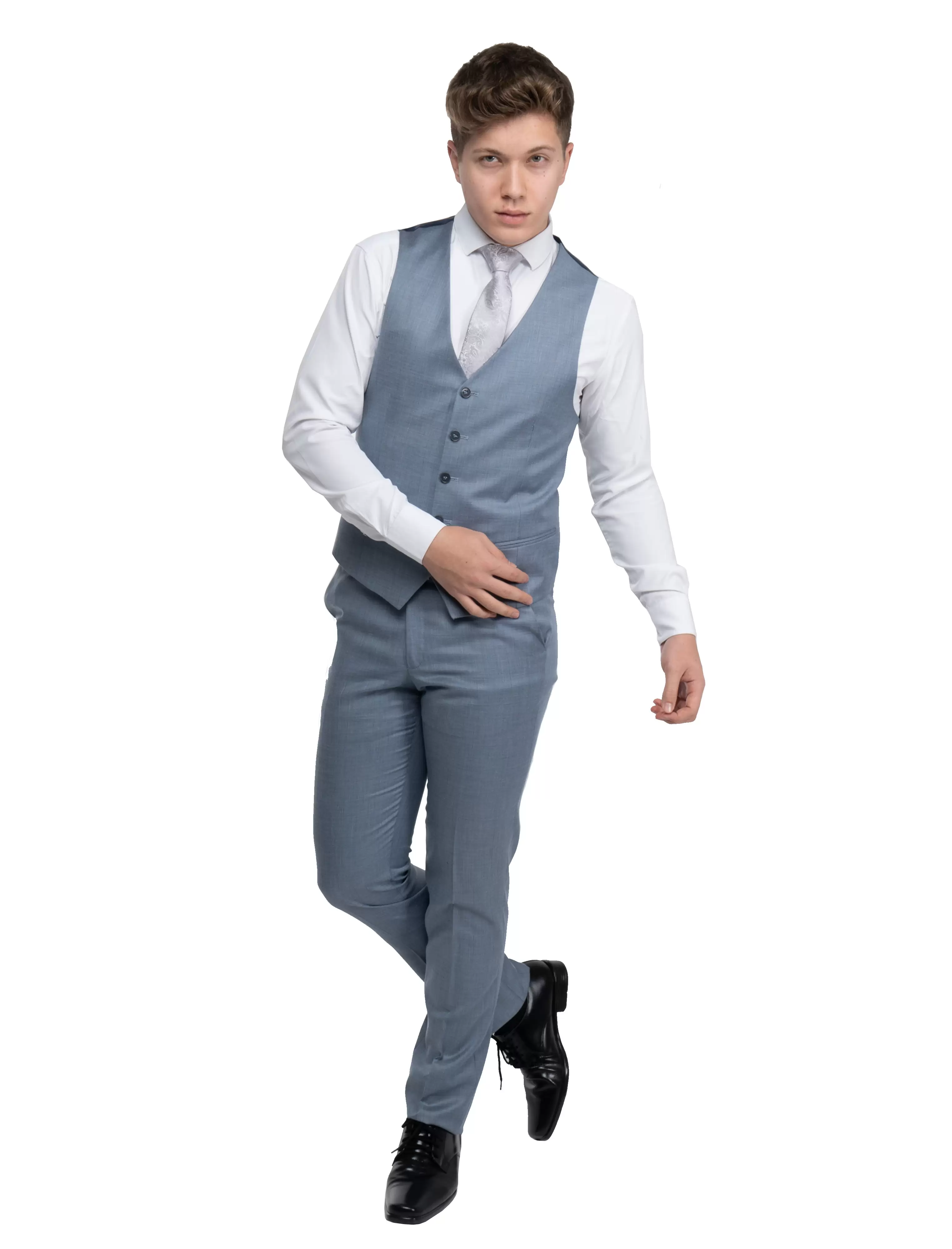 Terno Super Slim Azul Claro