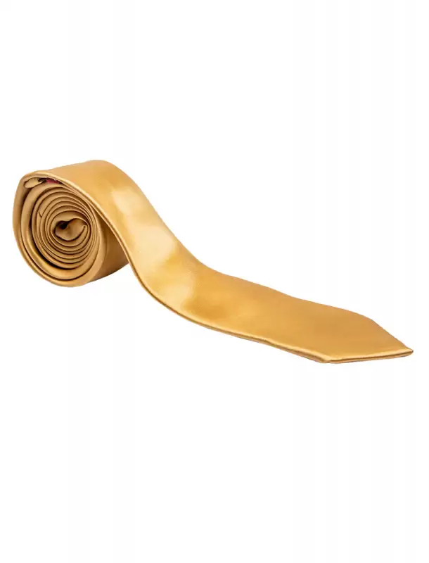 Gravata Slim Dourada